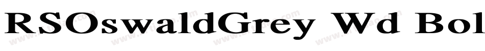 RSOswaldGrey Wd Bold字体转换